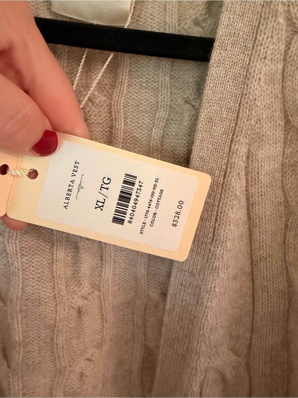 Alberta Cashmere Vest Cottage Doen - Picture 9 of 9